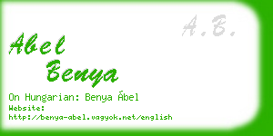 abel benya business card