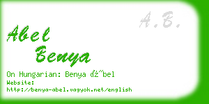 abel benya business card